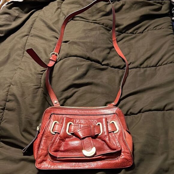 B Makowsky Leather Shoulder Bag - Picture 1 of 6